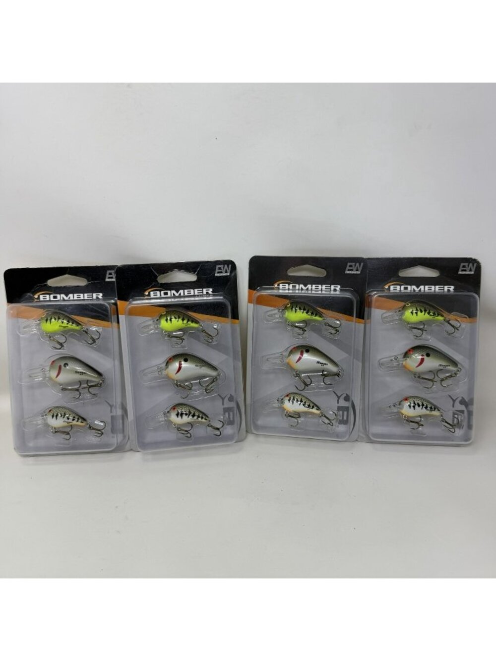 Bomber Fishing Lure 3-Piece Variety Pack Lot Of 4